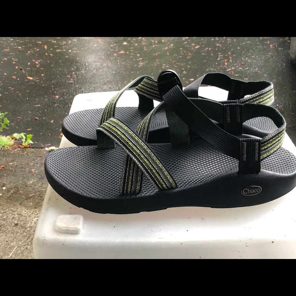 Chaco Z1 Men’ Olive/Blue Sport Sandals Size M14